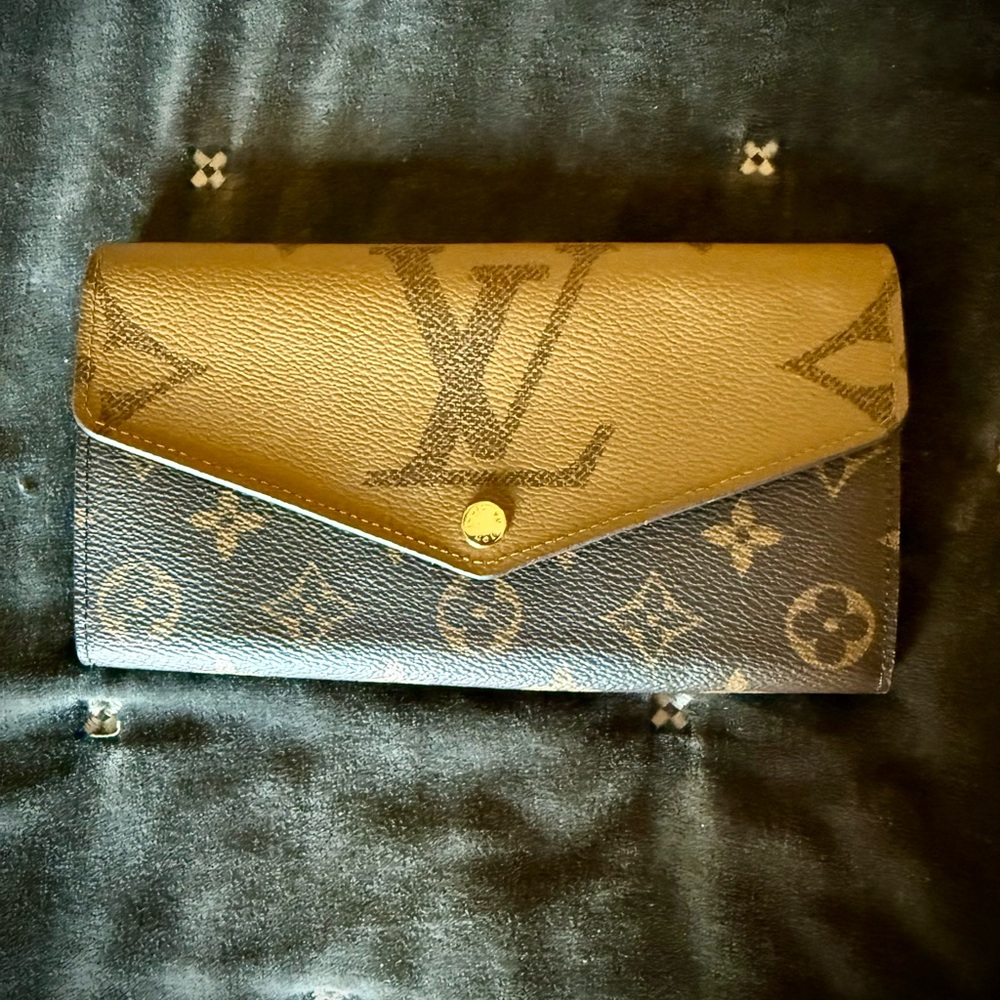 Louis Vuitton Monogram Brown and Tan Wallet
